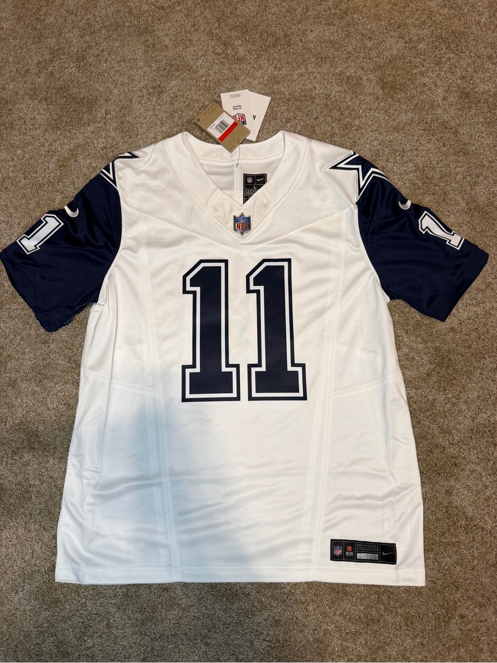 New Men's Dallas Cowboys Micah Parsons #11 Nike Vapor F.U.S.E. Limited Jersey L